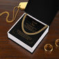 TO OUR SON, ARTISAN CUBAN LINK CHAIN NECKLACE