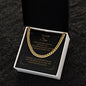 TO OUR SON, ARTISAN CUBAN LINK CHAIN NECKLACE