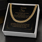 TO OUR SON, ARTISAN CUBAN LINK CHAIN NECKLACE