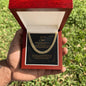TO OUR SON, ARTISAN CUBAN LINK CHAIN NECKLACE