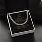 TO OUR SON, ARTISAN CUBAN LINK CHAIN NECKLACE