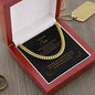 TO OUR SON, ARTISAN CUBAN LINK CHAIN NECKLACE