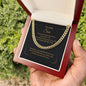 TO OUR SON, ARTISAN CUBAN LINK CHAIN NECKLACE
