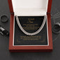 TO OUR SON, ARTISAN CUBAN LINK CHAIN NECKLACE