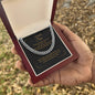 TO OUR SON, ARTISAN CUBAN LINK CHAIN NECKLACE