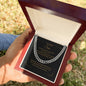 TO OUR SON, ARTISAN CUBAN LINK CHAIN NECKLACE